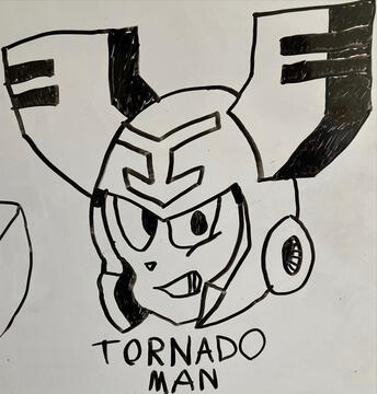(2024) Mega Man- Tornado Man Headshot